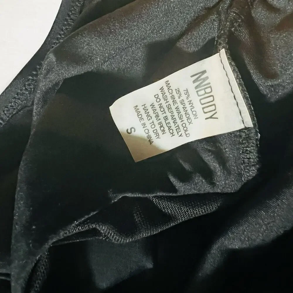 NN Body Black Mesh Detail One Piece Swimsuit Size S Small NEW